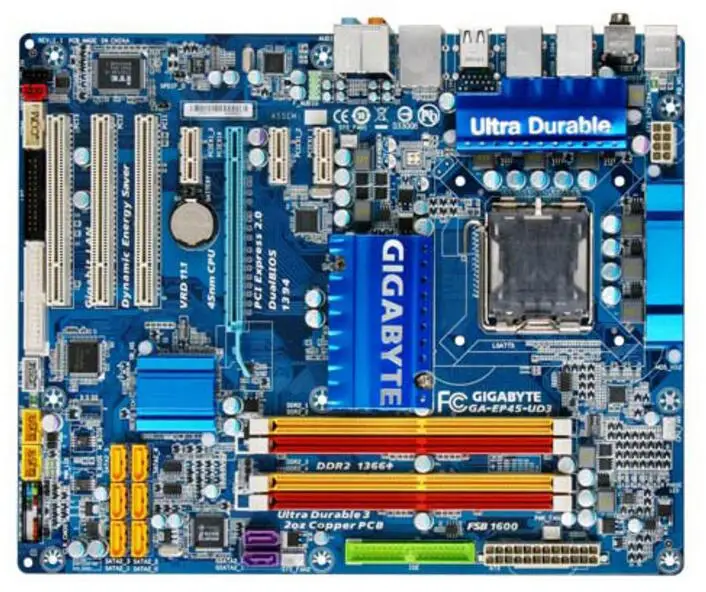 For Gigabyte GA EP45 UD3 Original Used Desktop Motherboard EP45 UD3 P45 Socket LGA 775 DDR2 ATX