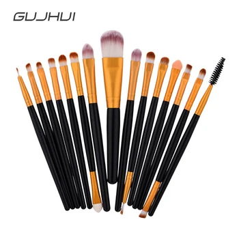 

15Pcs Professional Makeup Brush Set Powder Foundation Eyeshadow Eyelash Blending Blush Contour Make Up Brushes Kit Cosmetics