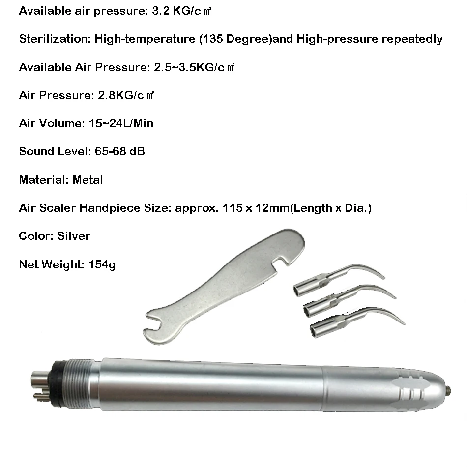 Стоматологический 2/4 отверстия Воздушный скалер с 3 наконечниками зубные зубы клирирование воздуха скалер