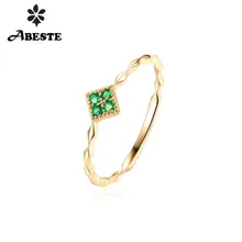 ANI 14K Yellow Gold Women Wedding Ring Certified Natural Emerald Ring Women Gemstone Fine Jewelry Female Ring anillos de oro ANI 14K Yellow Gold Women Wedding Ring Certified Natural Emerald Ring Women Gemstone Fine Jewelry Female Ring anillos de oro