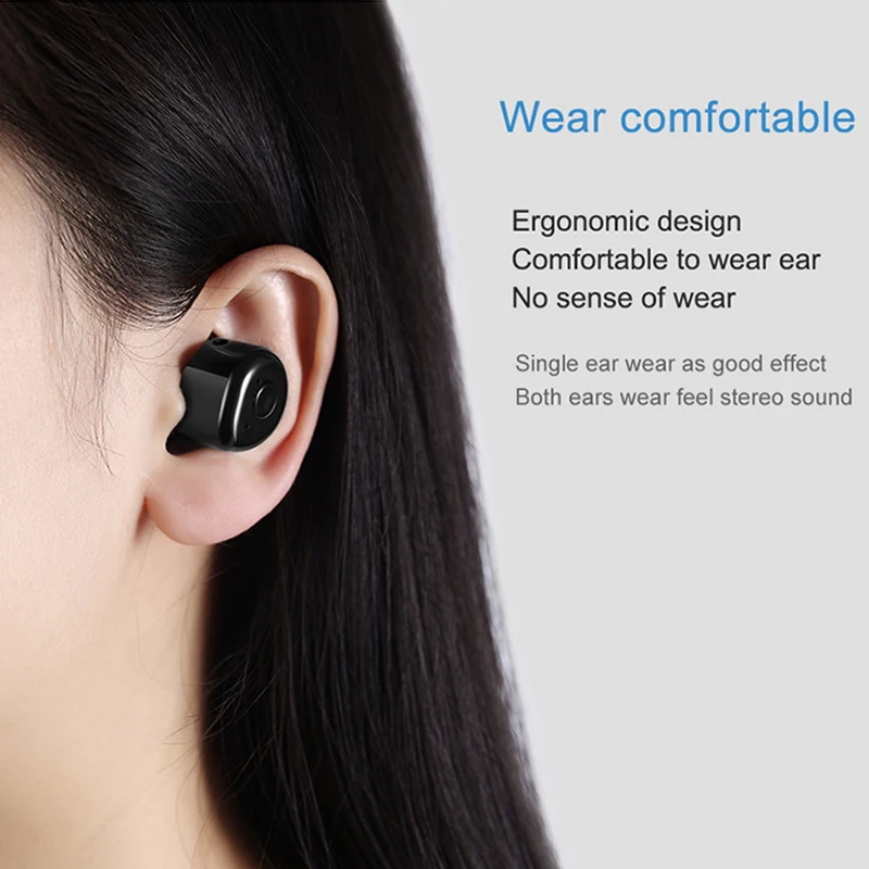 M J T1 2 Pcs Bluetooth Earphone True Wireless Stereo Headset Support TWS Smart Noise Reduction With Mic For Iphone X Samsung