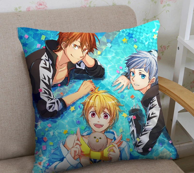 New Home Textile Two sided Square Throw Pillow Cover Cases Anime Anime
