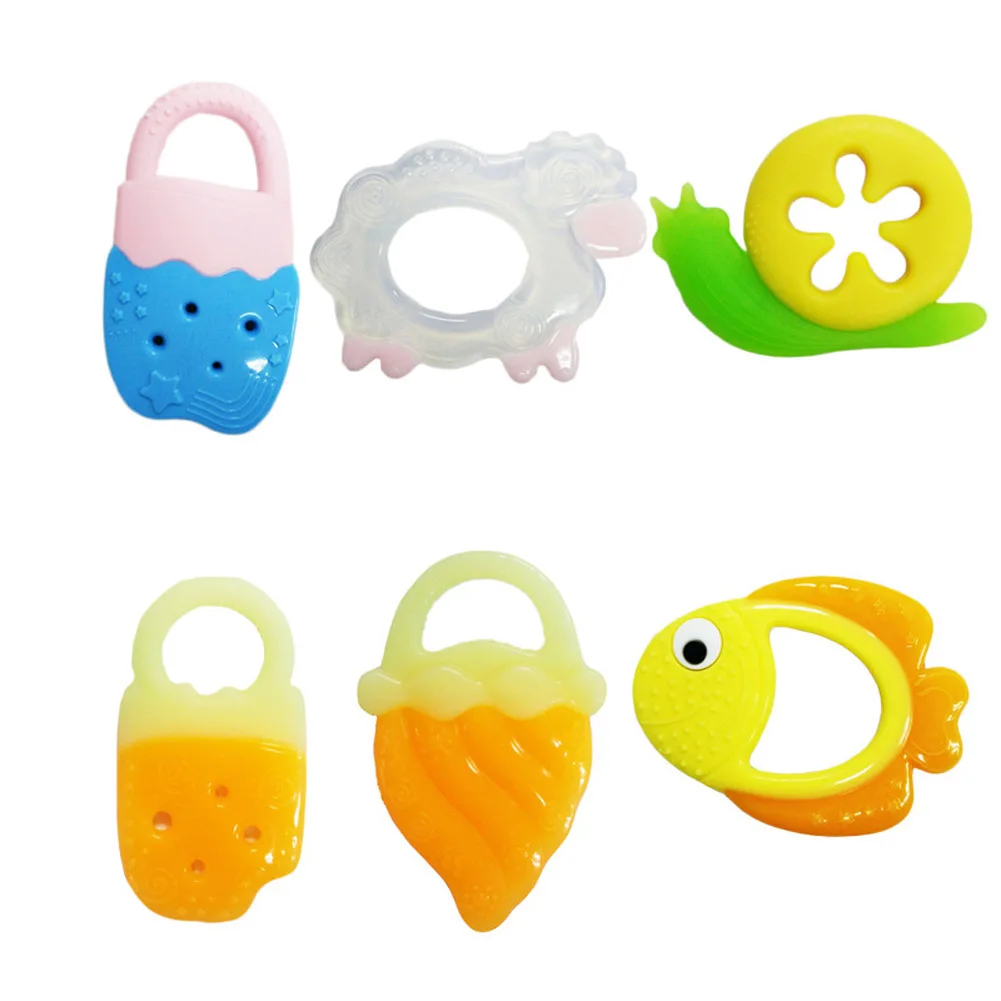 Safety Baby Ice cream Shape Teether Baby Teething Toys Food Grade