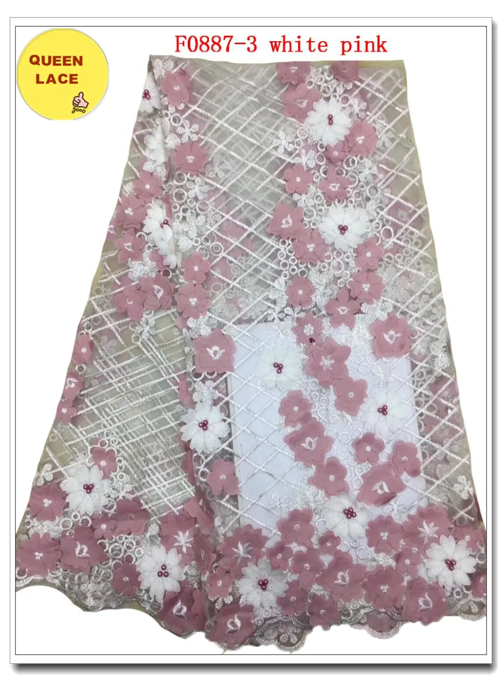 F0887-3 white pink