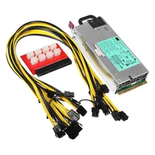 1200W 900W PSU Miner Power Supply for GPU Open Rig Mining Ethereum Miner 94% Platinum Antiminer Server Power for Bitcoin LTC