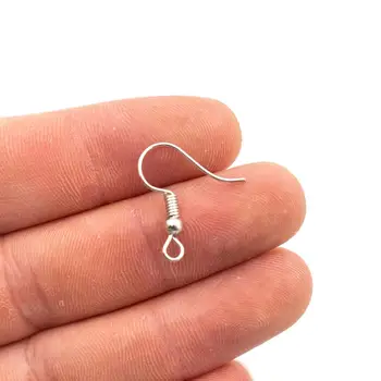 

100 units of silver clasp for earrings DIY earrings jewelry making, jewelry finding D-6-210-A