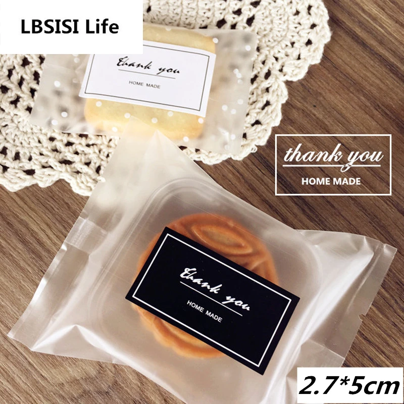 104 шт. наклейки для мешков печенья 2 7 х5 см|bag th|stickers thanksstickers thank you |