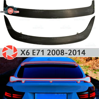 

Spoiler for BMW X6 E71 2008-2014 spoiler on rear window plastic ABS decoration trunk door accessories car styling