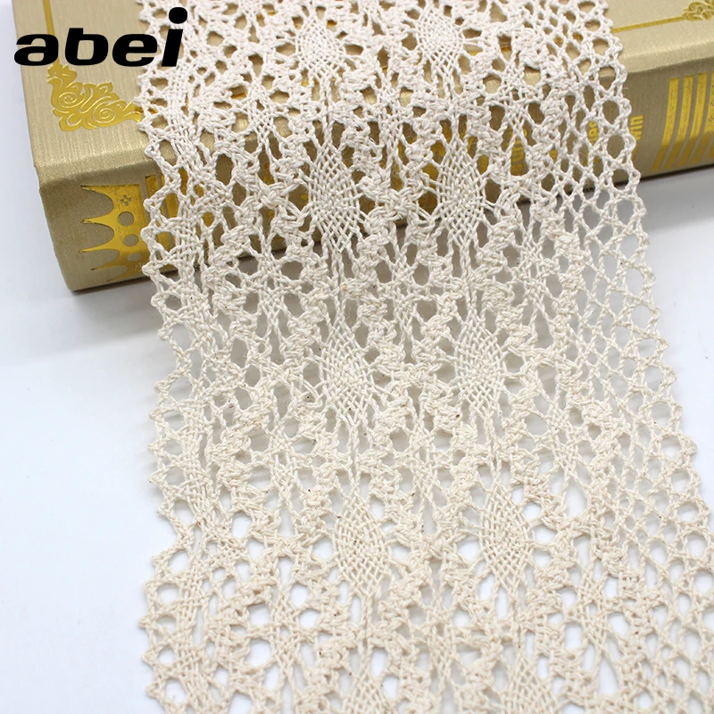 1Yard 13cm wide Handmade Patchwork Cotton Material Lace Ribbon Lace Trimming lace ribbon cotton ribbon lace decoration lace accessories lace sewing supplies lace sewing accessories lace garment accessories lace fabric