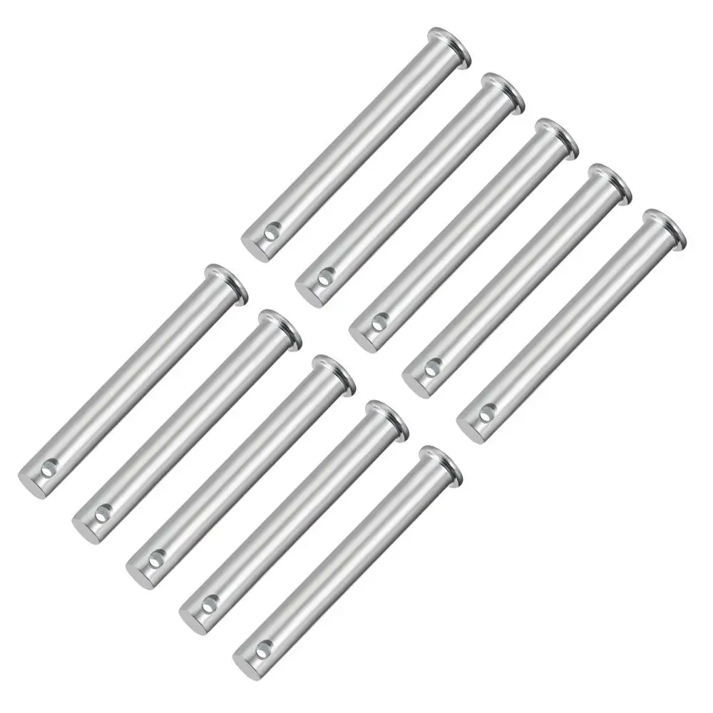 

UXCELL Single Hole Clevis Pins Flat Head Zinc-Plating Steel 9 Sizes anti-rust anti-corrosion strong durable for long life 10Pcs