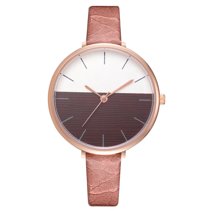 2018 High Quality women fashion casual watch luxury dress Leather band Quartz Analog Wrist Watches clock relogio feminino A06 (5)