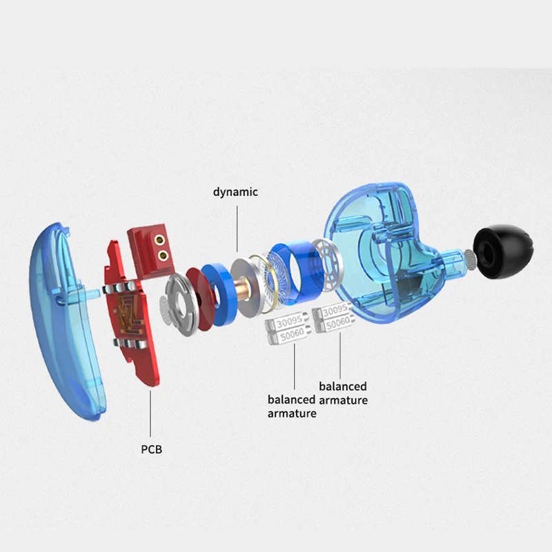 KZ ZS10 4BA With Single Dynamic Hybrid In Ear Earphone HIFI DJ Monito Running Sport Earphone 5 Drive Unit Headset Earbud KZ ES4