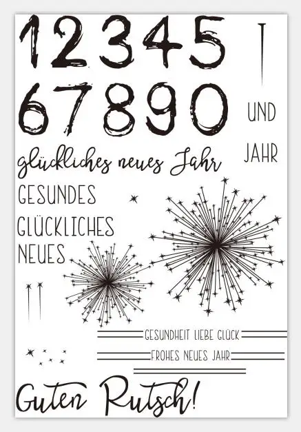 

Number Transparent Clear Silicone Stamp/Seal for DIY scrapbooking/photo album Decorative clear stamp sheets A1128