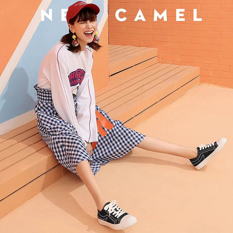 CAMEL/женские новые простые повседневные модные белые туфли из натуральной кожи
