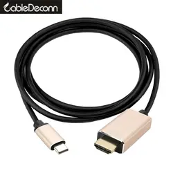 Usb-c hdmi кабель адаптер usb 3,1 тип-c к hdmi кабель конвертер адаптер для Macbook Google Chromebook Pixel Dell Xps