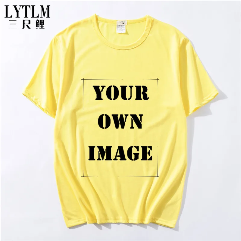

LYTLM Advertising Uniform Tops Tees Customized with Own Logo T Shirts for Girls Team/Club/College Custom-made T Shirt for Boys