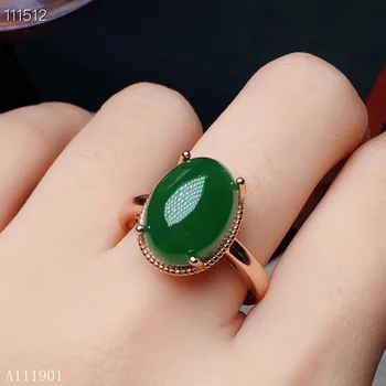 

KJJEAXCMY fine jewelry 925 Silver-inlaid Natural Jasper Mini Ring Support Detection