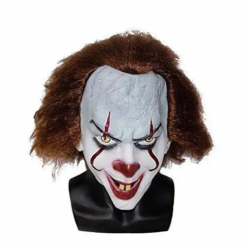 Высококачественная маска клоуна из фильма Pennywise для Хэллоуина вечерние
