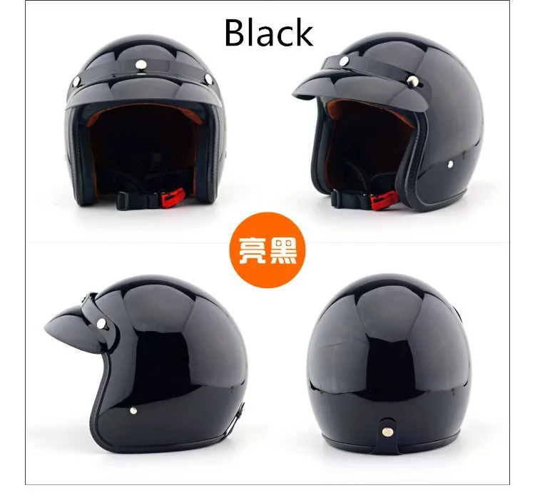 WANLI Brands Motorcycle helmet jet Vintage helmet Open face retro 3/4 half helmet casco capacete Retro Motocross Motorcycle