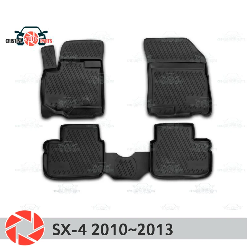 Floor mats for Suzuki SX4 2010~2013 rugs non slip polyurethane dirt protection interior car styling accessories цена Floor mats for Suzuki SX4 2010~2013 rugs non slip polyurethane dirt protection interior car styling accessories цены онлайн