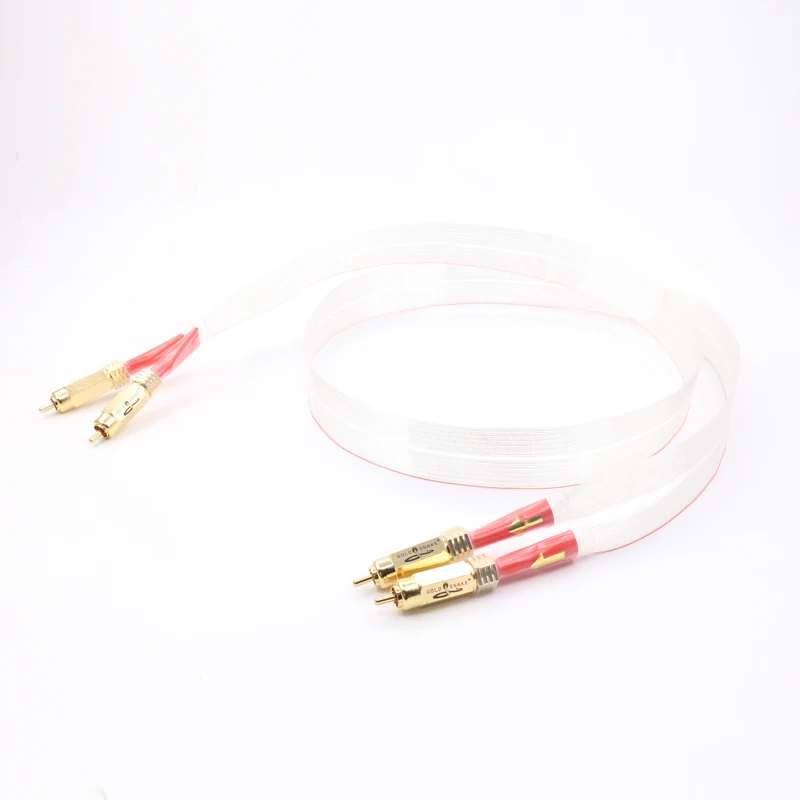 Соединительный кабель Nordost 8N OCC с посеребренным красным рассветом RCA позолоченным