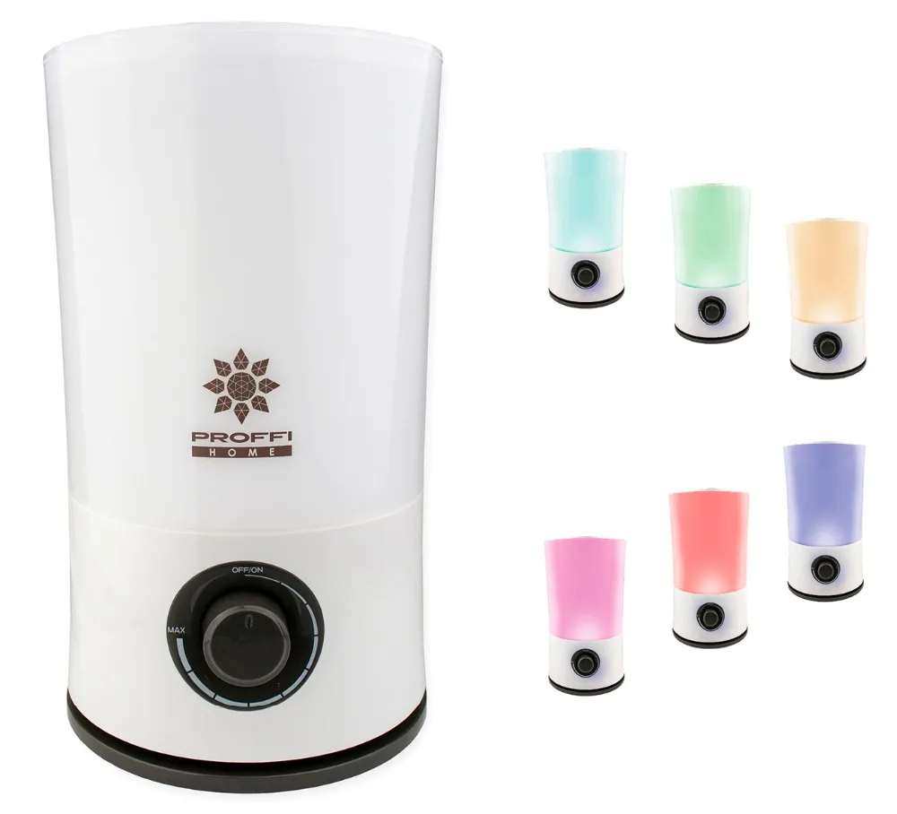 Humidifier PROFFI HOME PH8753 with LED, white