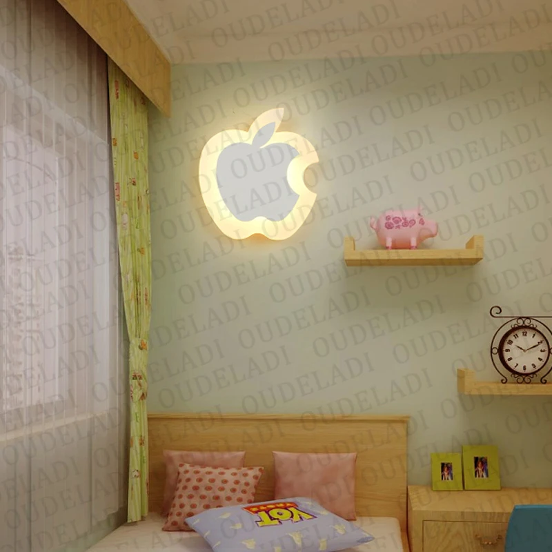 Современный акриловый настенный светильник для детской комнаты, прикроватный светодиодный настенный светильник для спальни, художественные креативные бра для коридора, декора AC85-265V