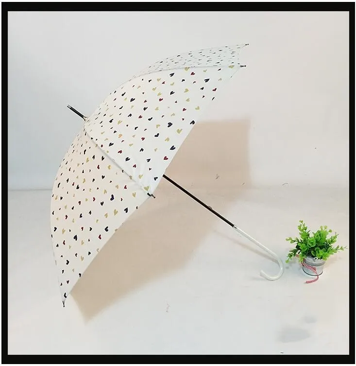 TECHOME, ветрозащитный зонтик с длинной ручкой, солнечный и дождливый, большой зонтик, для улицы, для мужчин и женщин, эпонж, ткань, в полоску, зонтик - Цвет: 3