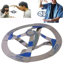 New Style Funny Magic Props Flying Saucer Suspended UFO Floating Toy Paperback Stage Magic