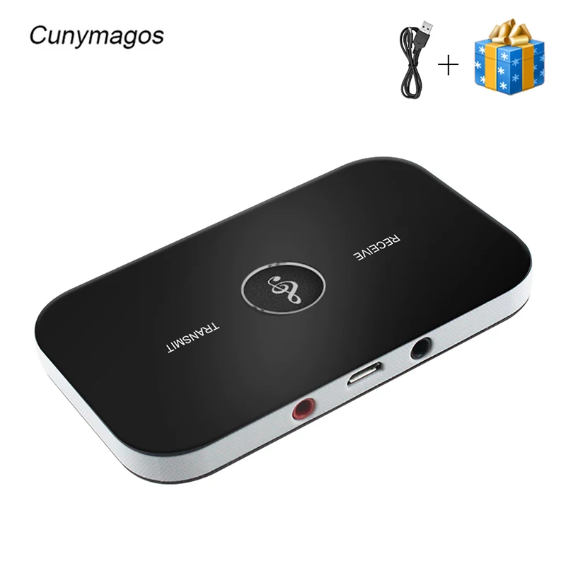 Беспроводной автомобильный Bluetooth передатчик 2 в 1 приемник 4 аудио 3 5 мм адаптер