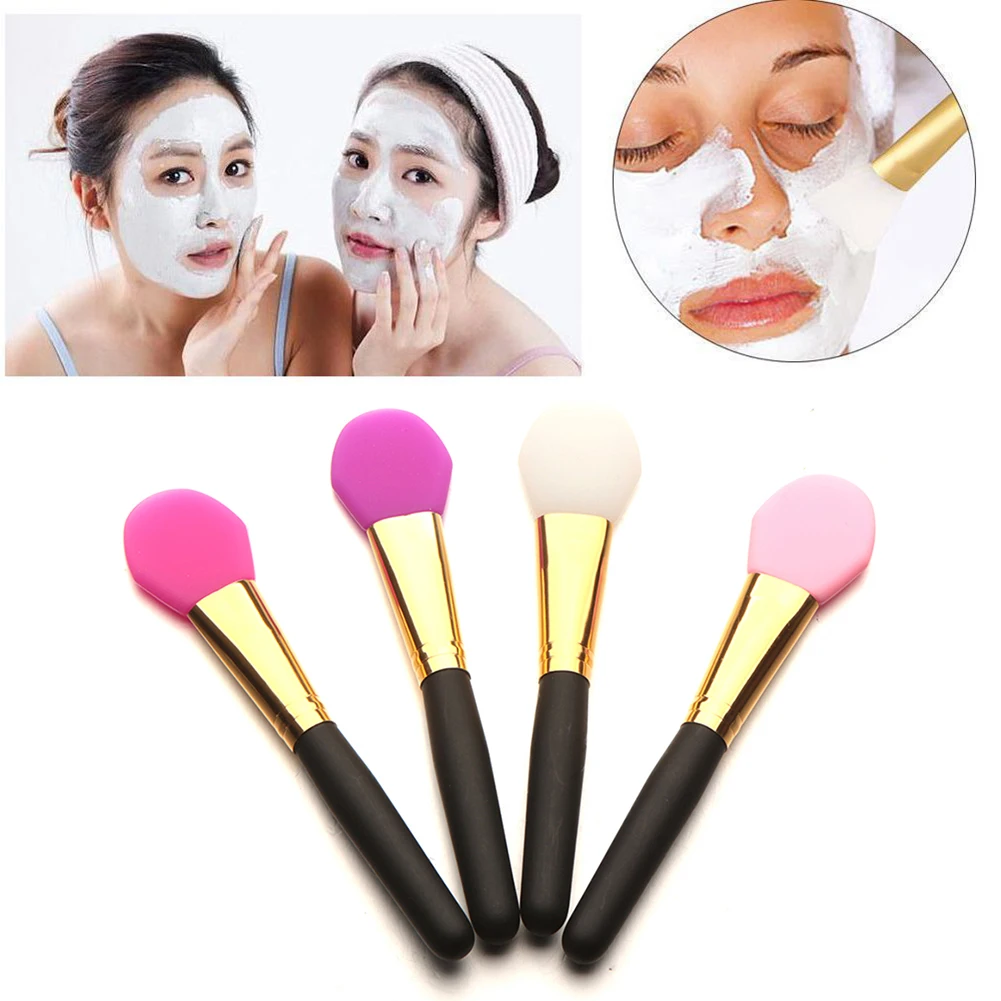 Super Soft Silicone Facial Face Mask Mud Mixing Makeup Brush Applicator ...