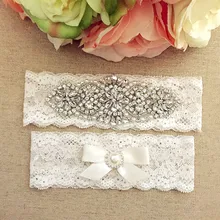 1 пара Свадебная подвязка для невесты белая жемчужина и кристалл подвязка со стразами и Комплект подвязок на белом шнурке