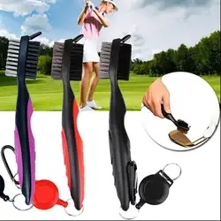 Новый гольф клуб кисточки очиститель, инструмент для очистки Латунь Провода паз мяч Чистка обуви инструмент