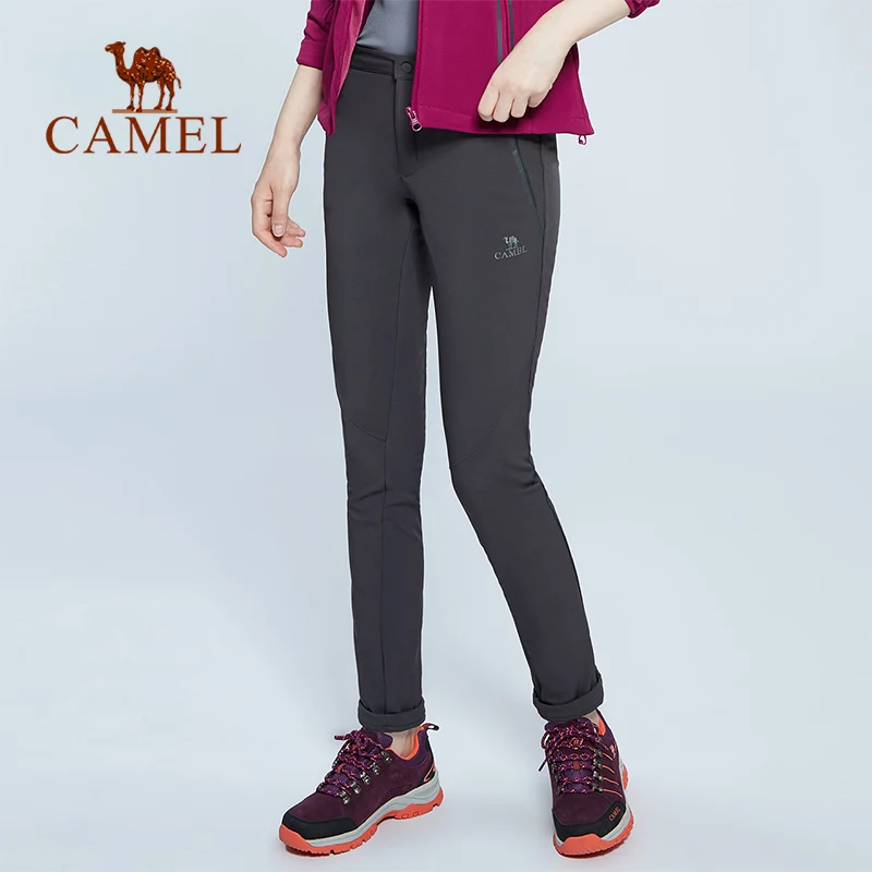 De las mujeres pantalones de senderismo al aire libre Softshell pantalones a prueba de viento impermeable de deporte de otoño invierno escalada táctica Trekking Pantalones
