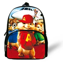 12-inch Children Cartoon Bag Alvin and the Chipmunks Backpack Kids Boys Mochila Escolar Infantil Mini School Bags For Girls