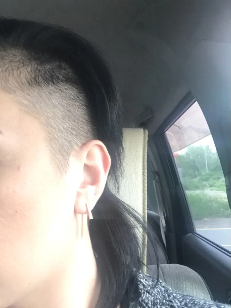 Punk Style Minimalist T Bar Stud Earrings*