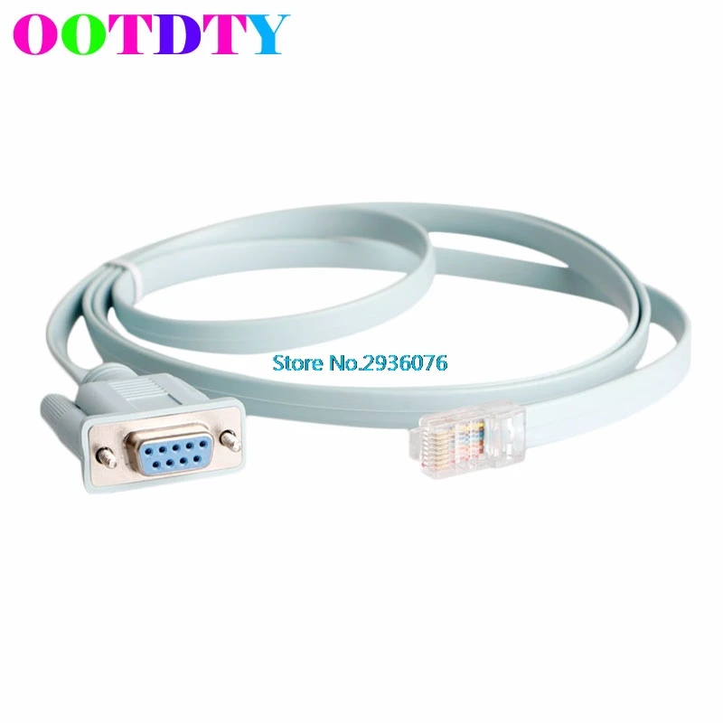 

RJ45 Cat5e CAT6 to RS232 DB9 Console Router Cable MY4_30