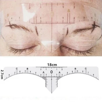

50Pcs/Set Royun A Disposable Permanent Makeup Microblading Eyebrow Ruler Measure Stickers