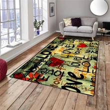 Else Love Writen красные сердца Винтаж 3d принт нескользящие микрофибры гостиной декоративные современные моющиеся области коврик