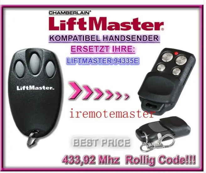Liftmaster Чемберлен 94335E двери гаража дистанционный пульт Замена тонкой | Электроника