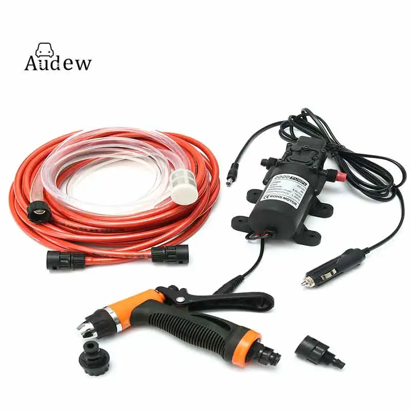 

High Pressure 12V Portable 100W 160PSI Car Electric Washer Washing Machine Cigarette Lighter Water Pump Kit