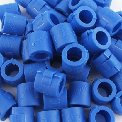

100pcs plastic rings pigeon bands protective cases