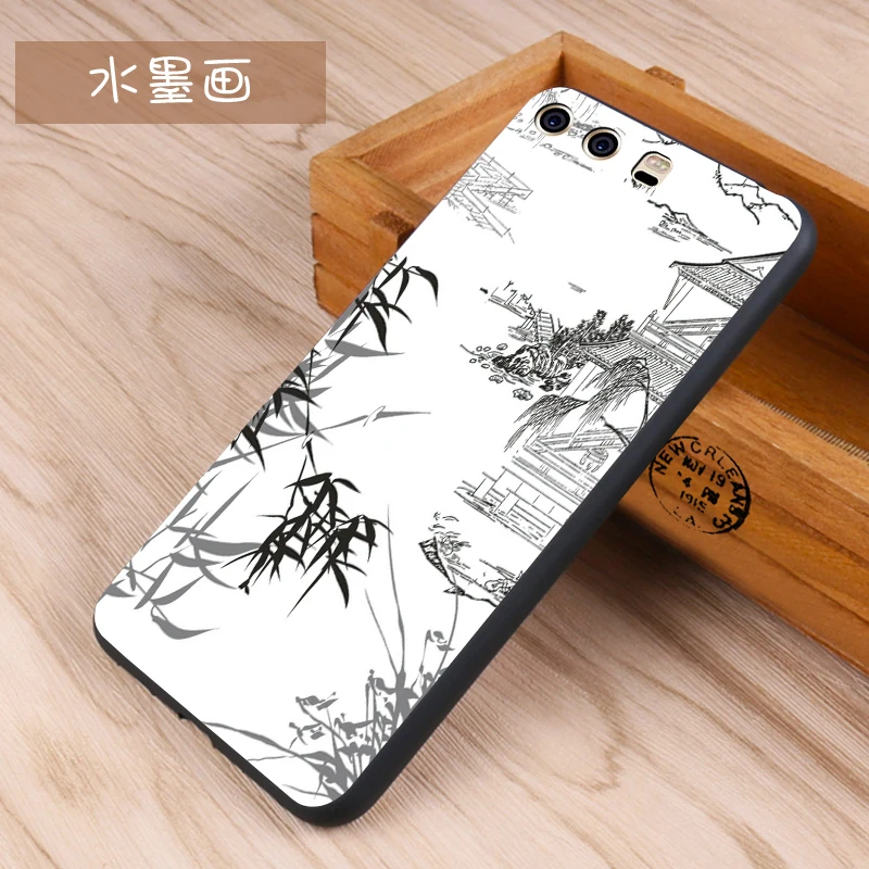 Huawei p10 plus Case Original Cover for Huawei p10 plus Case Bag p10 plus Cover Skin Wolf Fish Skull Fundas 100% 8