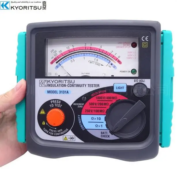 

Kyoritsu insulation tester fuse protected Japan 3131A/3132A