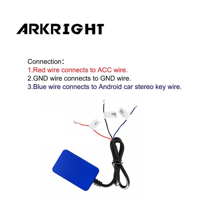 Controlador de volante de coche Universal ARKRIGHT 7Key inalámbrico GPS Navis volante de coche Radio Control remoto botones SWC