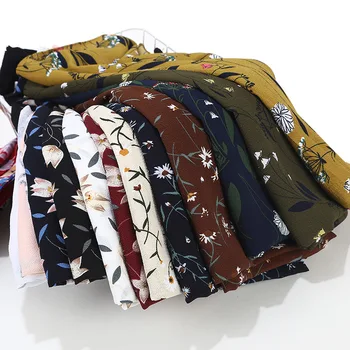 

10pcs/lot Fashion Chiffon Scarf Floral Print Seersucker Heavy Chiffon Shawl Tudung Party Wedding Lady Muslim Hijab Shawls