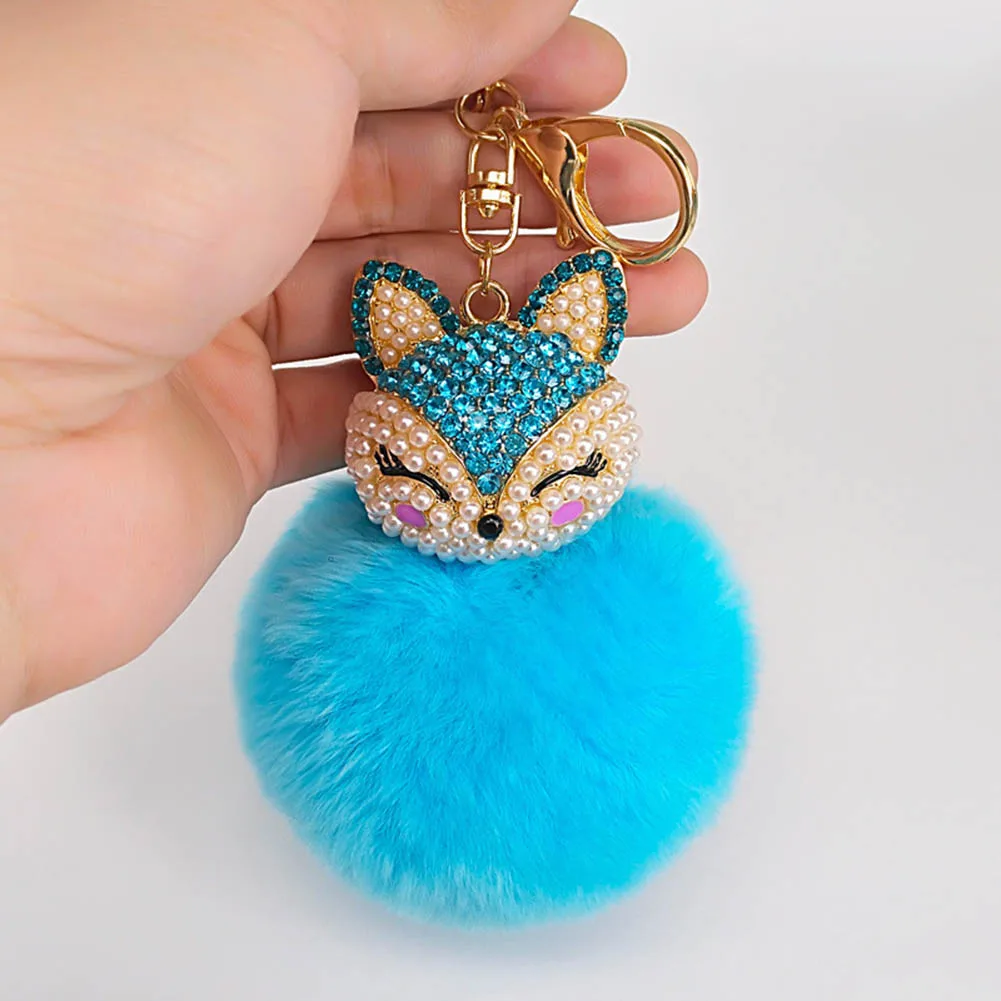 2017 Creative Classical Latest Accessories Hot Fur Ball Plush Keychain