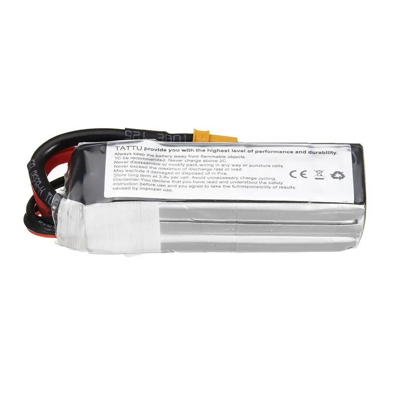 Tattu 11.1V 450mAh 75C 3S1P Rechargeable Lipo Battery XT30 Plug For RC Car Helicopter Quadcopter Spare Parts Accs
