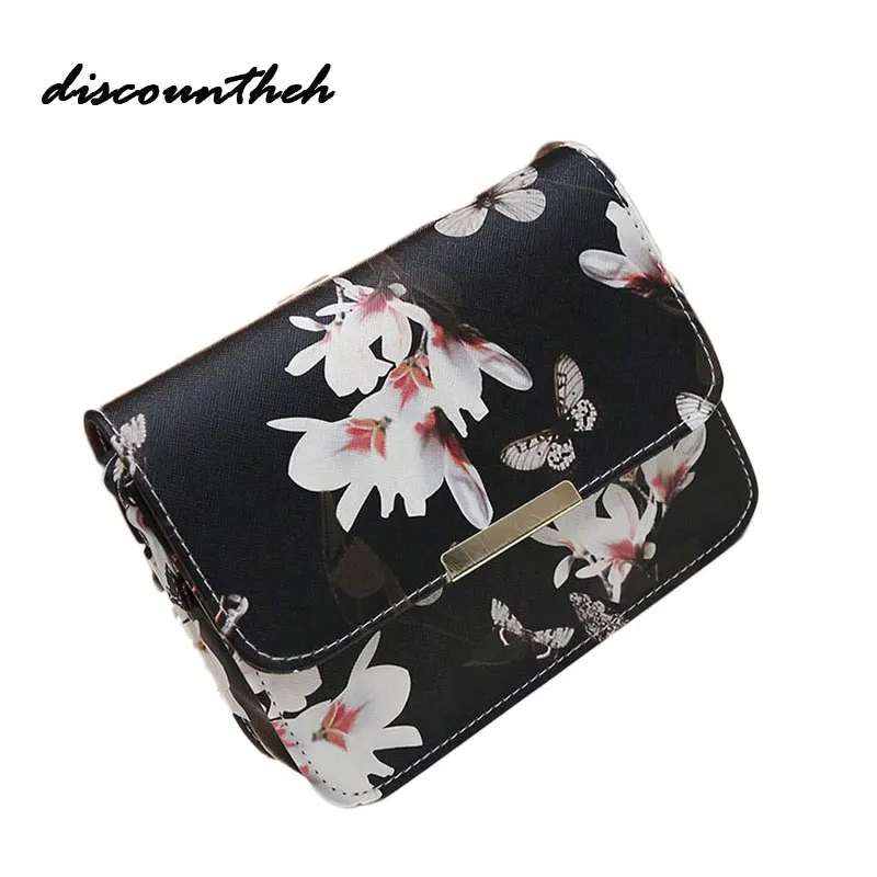 

Women Floral Artificial Leather Shoulder Bag Handbag Retro Female Small Messenger Bag Famous Designer Clutch Shoulder Bags Bolsa