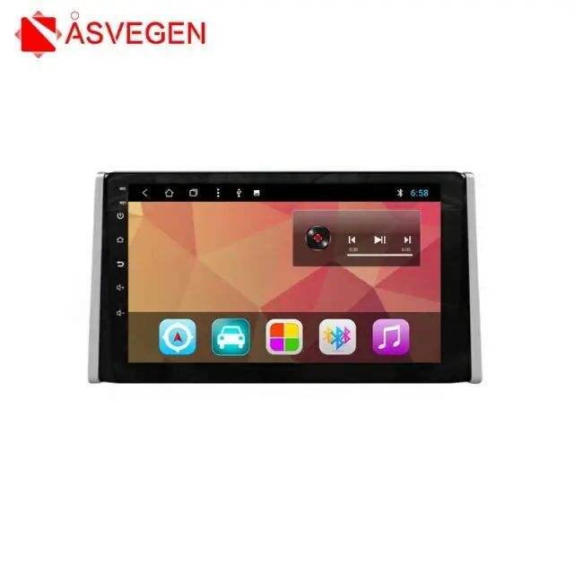 Sale Android 8.1 Car GPS Navigation For New Toyota RAV4 2019 Car Stereo Multimedia Player Audio Radio Video Bluetooth Ram 2G Rom 32G 0